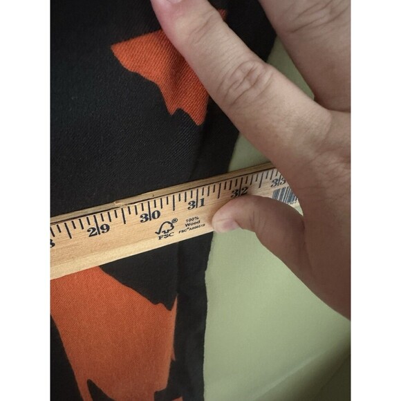 Anthropologie Do Everything In Love Kimono Duster Red Orange Chevron Fringe Open - Picture 10 of 10